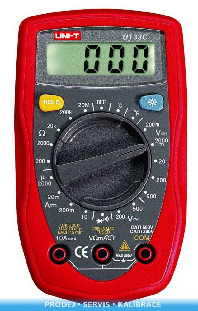 Multimetr UNI-T UT 33C | www.meraky.eu